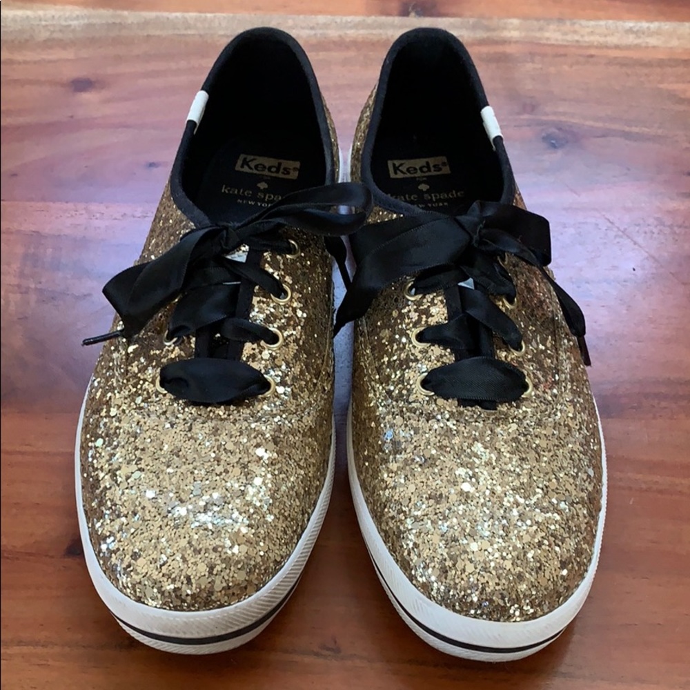 Keds for Kate Spade Gold Glitter Size 9 Shoes